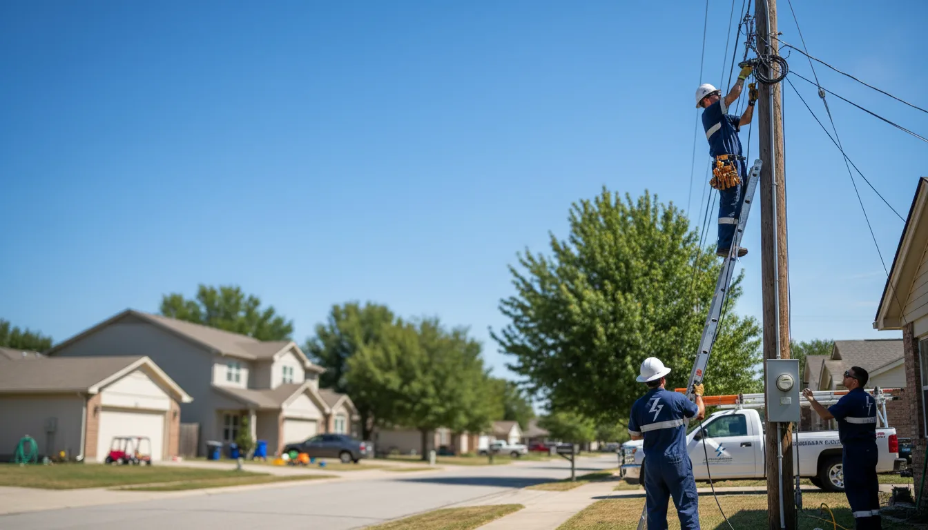 Residential electrician providing installation services in Pauls Valley, OK